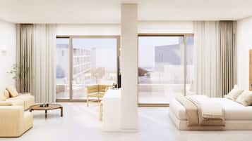 Vista Suite | Safe på rommet, blendingsgardiner og barnesenger (inkludert)