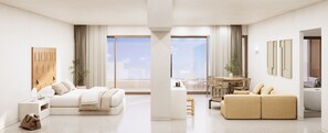 Tinos Essence Suite Sea View | In-room safe, blackout curtains, free WiFi