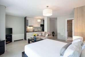 Standard Apartment, Balcony, City View | In-room safe, laptop workspace, blackout drapes, soundproofing