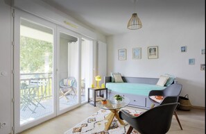 1 bedroom, iron/ironing board, internet, bed sheets - Quiet apartment (Capbreton)