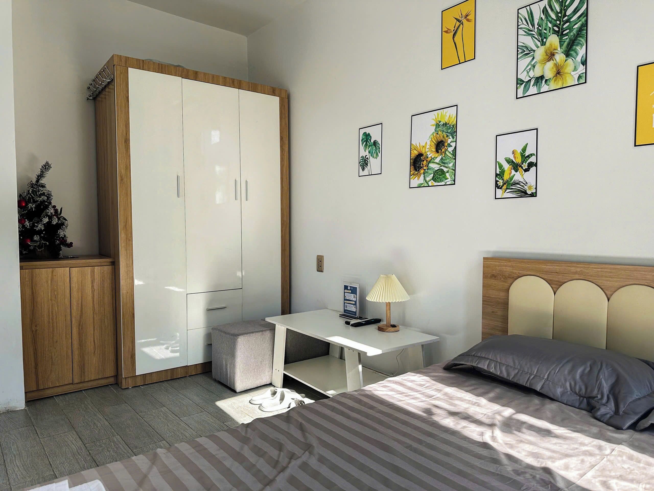 Kahden hengen perushuone | Työpöytä, pimennysverhot, äänieristys, ilmainen Wi-Fi