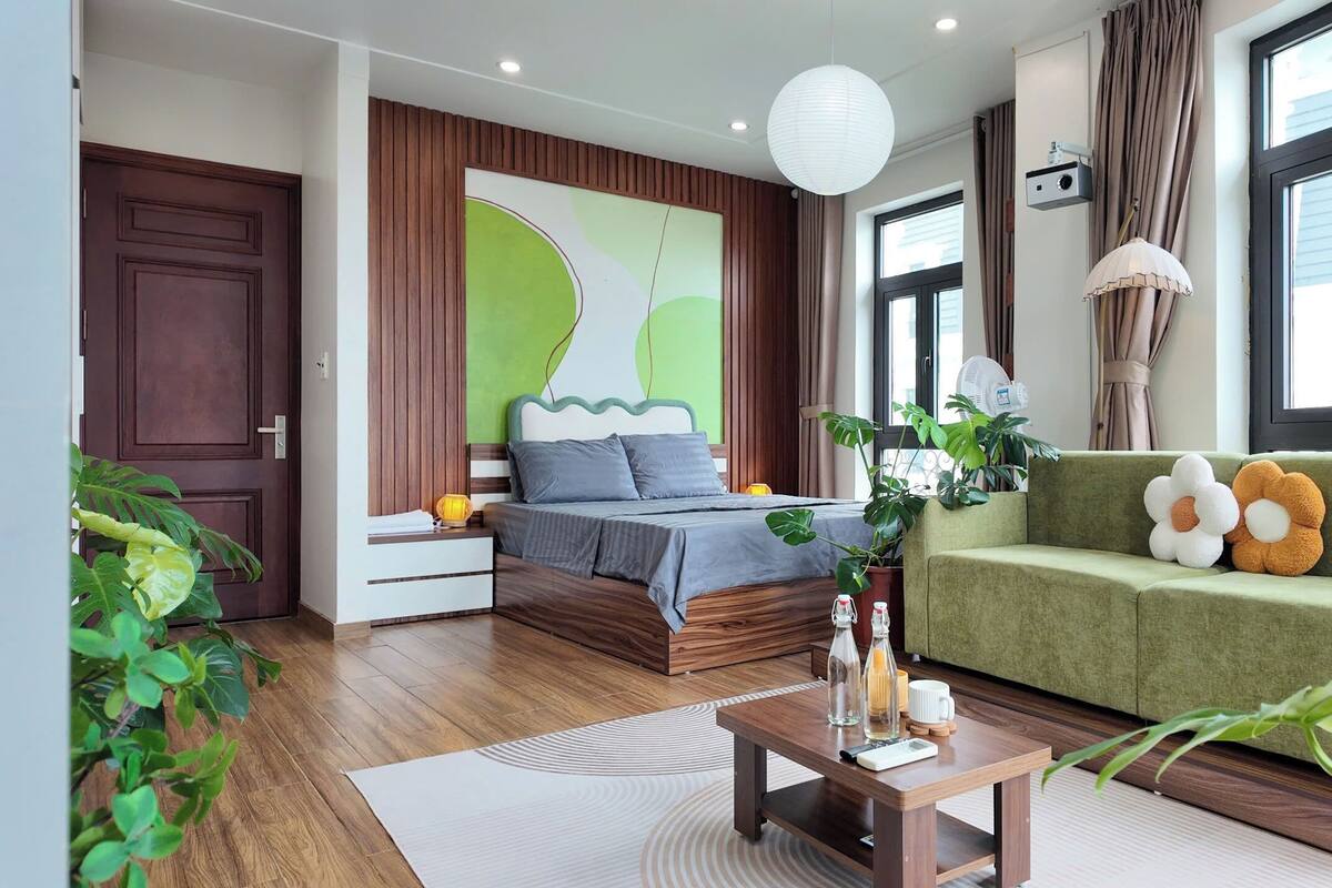 Japanese-style Double Room, Balcony, City View | Desk, blackout curtains, soundproofing, free WiFi