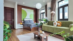 Doppelzimmer im japanischen Stil, Balkon, Stadtblick