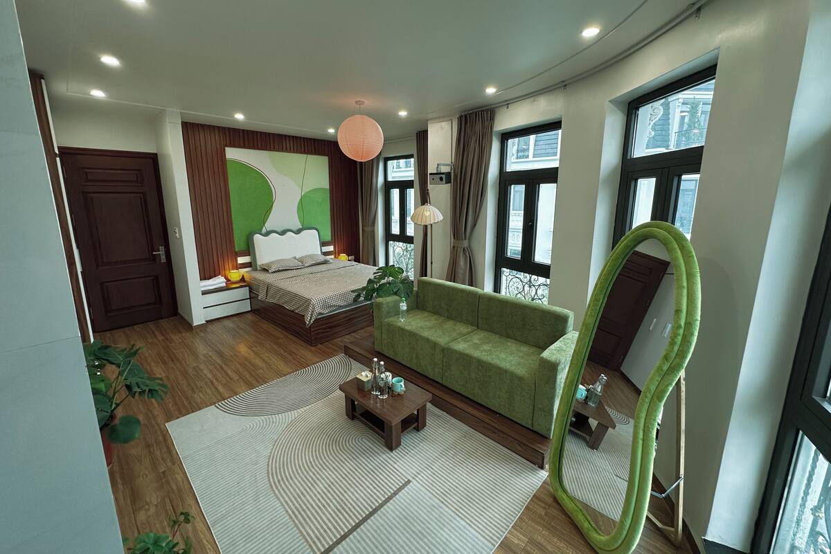 Doppelzimmer im japanischen Stil, Balkon, Stadtblick | Kostenloses WLAN