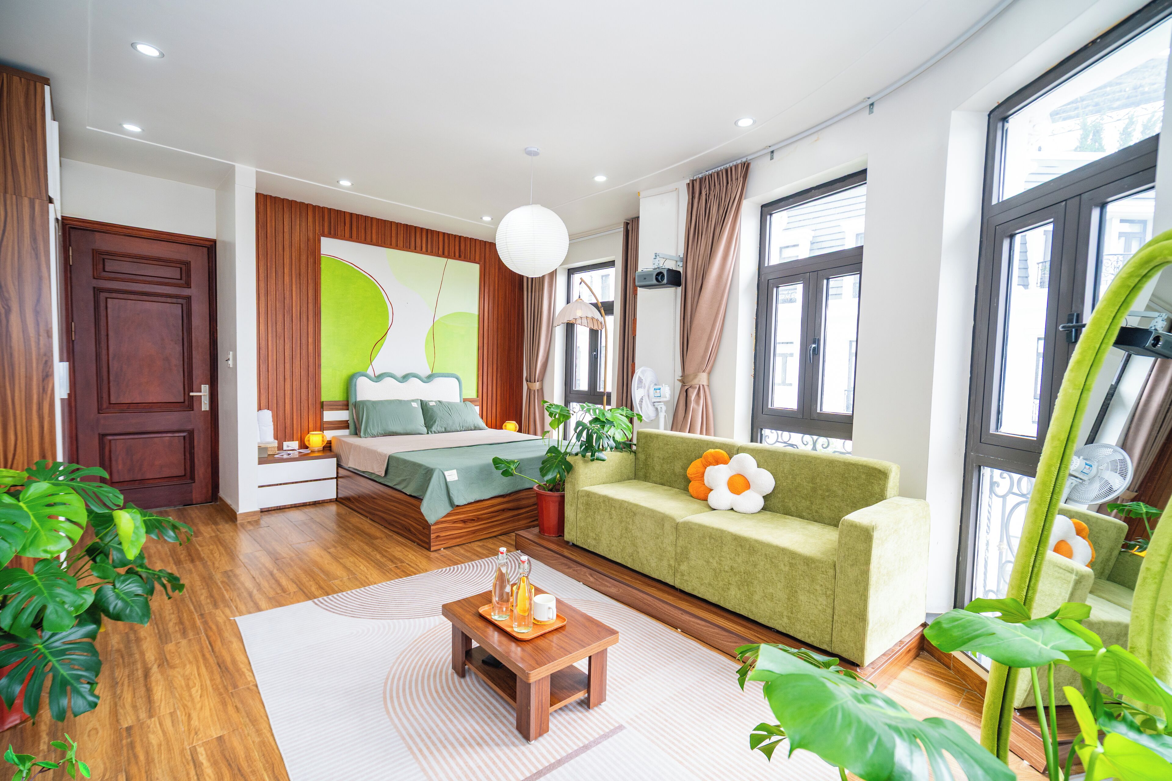 Doppelzimmer im japanischen Stil, Balkon, Stadtblick | Schreibtisch, Verdunkelungsvorhänge, schallisolierte Zimmer