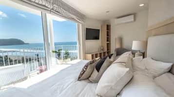 Studiosuite – deluxe, balkong, strandutsikt | Wi-fi (inkludert)