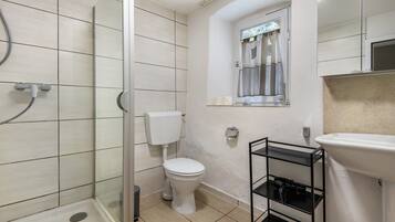 Shower, hair dryer
