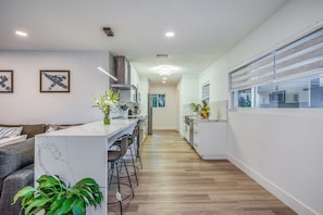 Luxury House, 4 Bedrooms, Private Pool, Garden View | Private kitchen | Coffee/tea maker, electric kettle, toaster, cleaning supplies