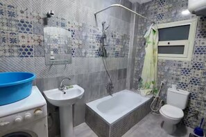 Towels, soap, toilet paper