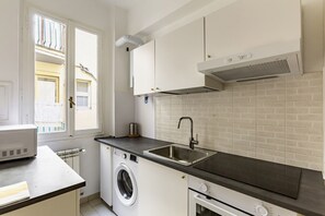 Fridge, microwave, toaster