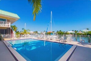 A heated pool