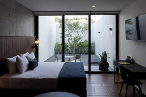 1 bedroom, desk, iron/ironing board, WiFi - Loft con jardín Zona Financiera | Lapso at Asís (Guadalajara)