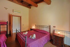 3 chambres, draps fournis