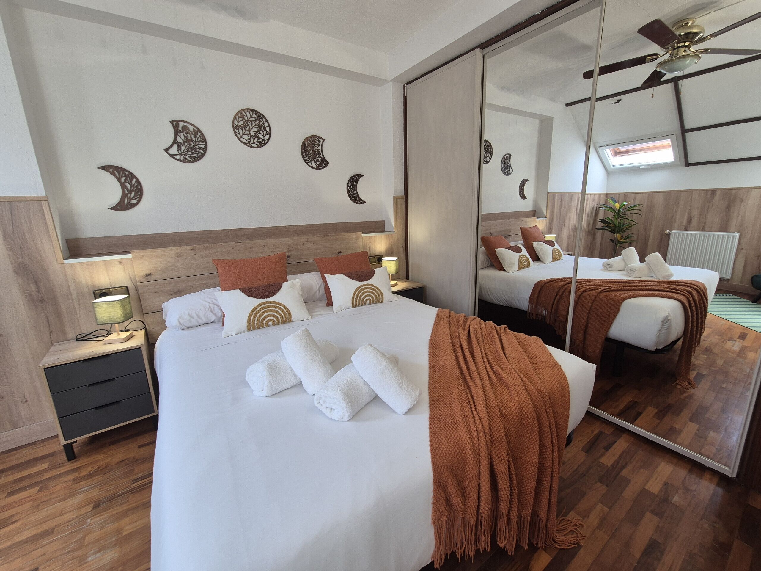 3 habitaciones y ropa de cama 