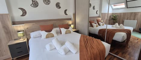 3 chambres, draps fournis