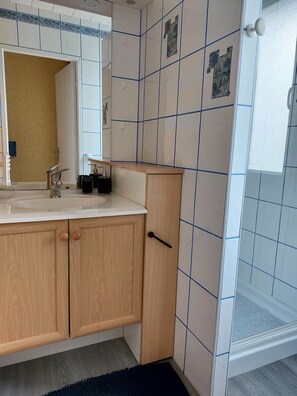 Shower, hair dryer, towels, soap - Spacious, quiet house in Gérardmer with garden and garage with EV charging system (Gérardmer)