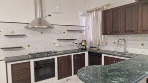 Fridge, oven, stovetop, dishwasher