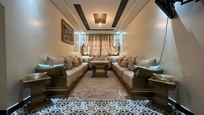 Family Apartment, Patio, Mountain View | Living area