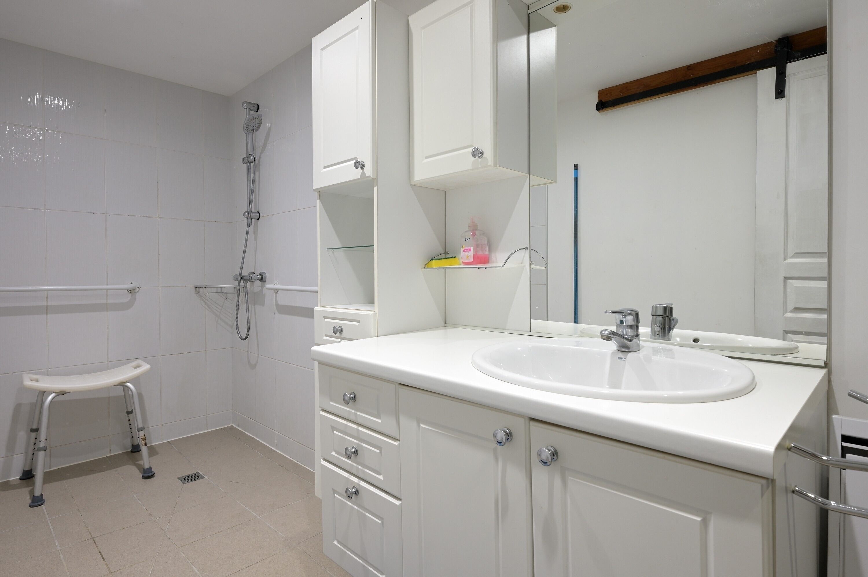 Shower, hair dryer