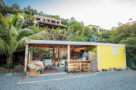 Property grounds. Salt Pond Bay Glamping Site With AC