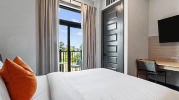 Studio - 2 queensize-sängar | Strykjärn/strykbräda, gratis wi-fi och sängkläder