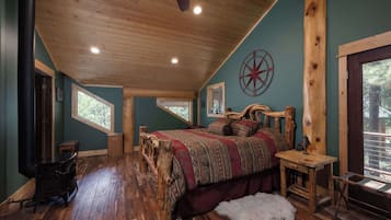 Cabin, Multiple Beds, Patio, Mountain View (Little Deschutes Wildlife Lodge) | 3 bedrooms, individually decorated, individually furnished, bed sheets