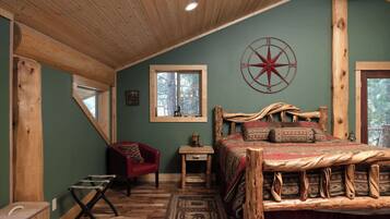 Cabin, Multiple Beds, Patio, Mountain View (Little Deschutes Wildlife Lodge) | 3 bedrooms, individually decorated, individually furnished, bed sheets