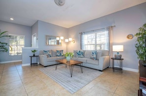 Townhome, Multiple Beds, Pool Access, Pool View (Disney Days & Poolside Nights) | Living area | 42-inch flat-screen TV with digital channels