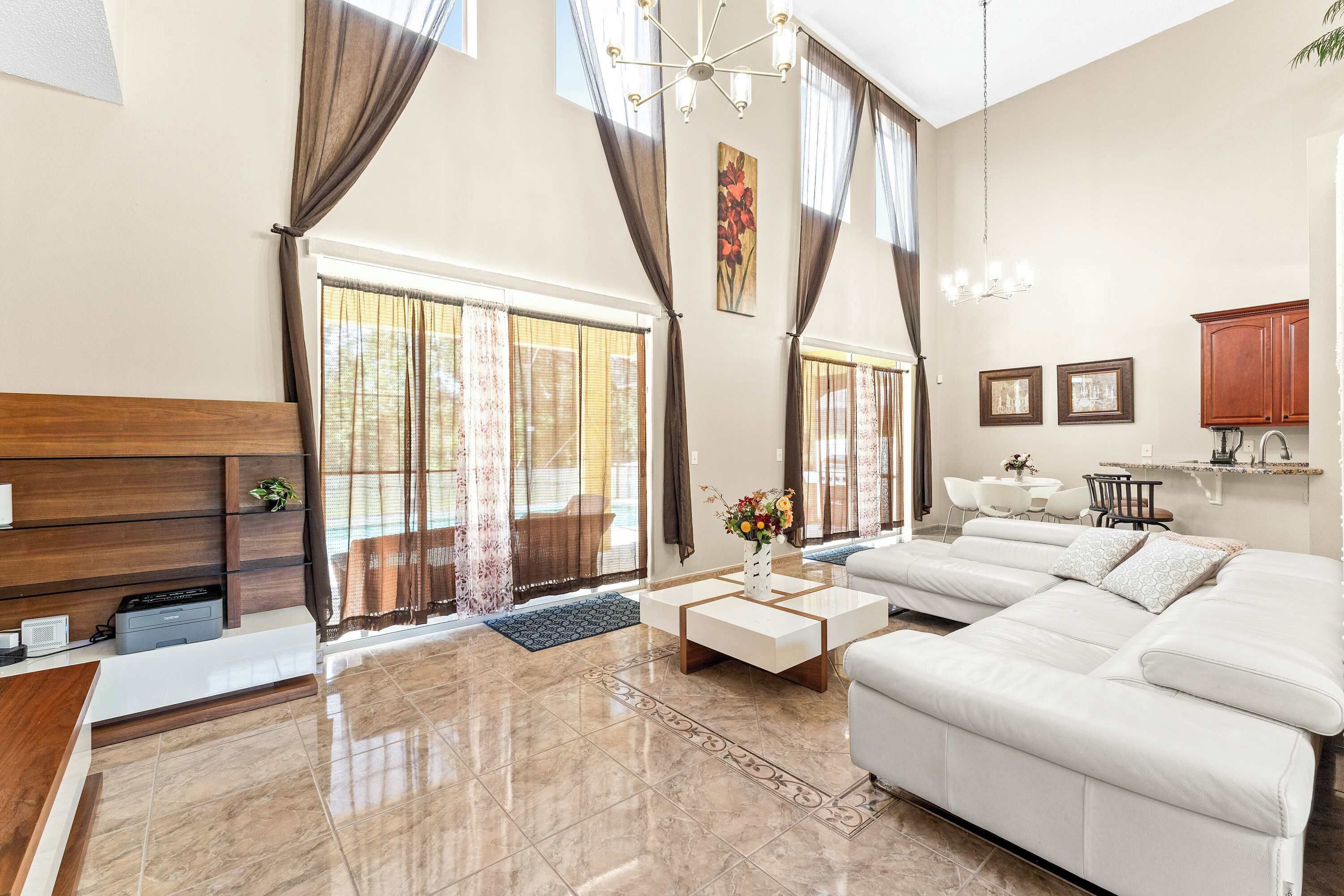 House, Multiple Beds, Pool Access, Pool View (Jasmine Breeze) | Living area | 42-inch flat-screen TV with digital channels