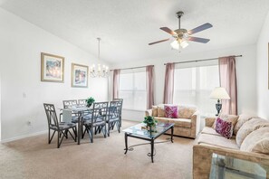 House, Multiple Beds, Pool Access, Pool View (The Hampton Lakes Villa) | Living area - The Hampton Lakes Villa 11ppl (Davenport)