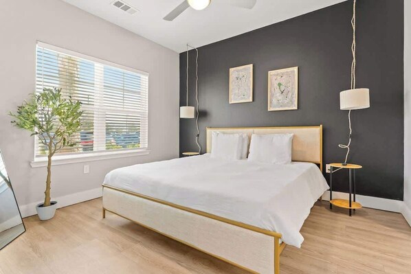 1 bedroom, iron/ironing board, travel crib, WiFi