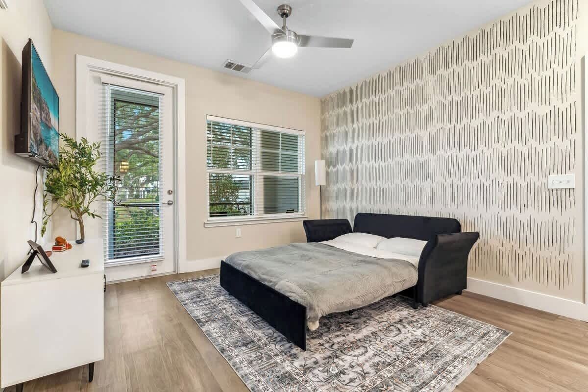 1 bedroom, iron/ironing board, travel crib, WiFi