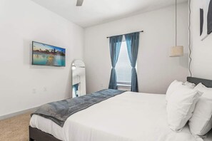 2 bedrooms, iron/ironing board, travel cot, WiFi