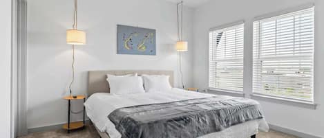 1 bedroom, iron/ironing board, travel crib, WiFi
