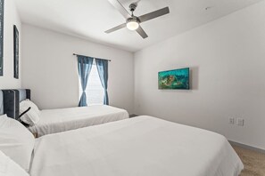 2 bedrooms, iron/ironing board, travel crib, WiFi