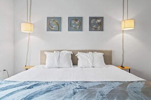 1 dormitorio, tabla de planchar con plancha, cuna de viaje y wifi