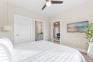 2 bedrooms, iron/ironing board, travel cot, WiFi
