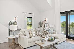 Smart TV, fireplace, video games, ping pong