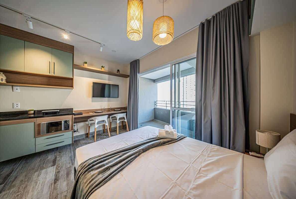 Appartement, vue ville | Literie hypoallergénique, espace de travail pour ordinateur portable
