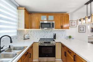 Microwave, oven, stovetop