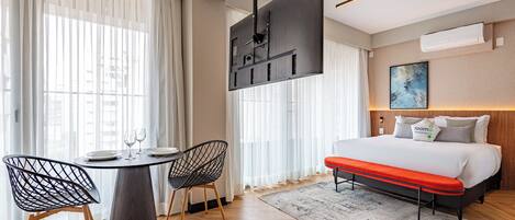 In-room safe, laptop workspace, blackout curtains, free WiFi