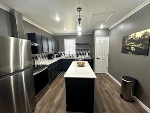 Fridge, microwave, oven, stovetop - Brady - Industrial Man Cave (Tulsa)