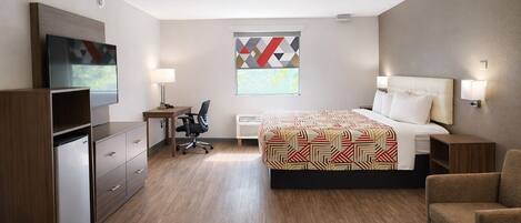 1 King Bed | Non-Smoking | Wifi gratis y ropa de cama