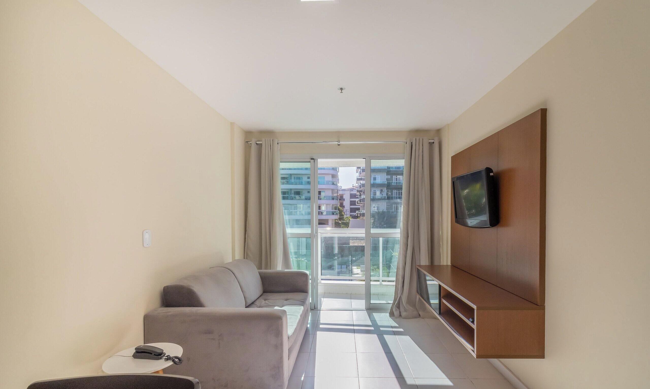 Apartamento básico | Zona de estar | Una televisión