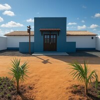 Fachada de la propiedad