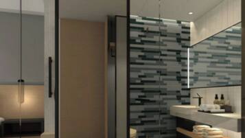 Standard Room, 1 King Bed, Garden View | Bathroom