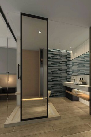 Standard Room, 1 King Bed, Garden View | Bathroom