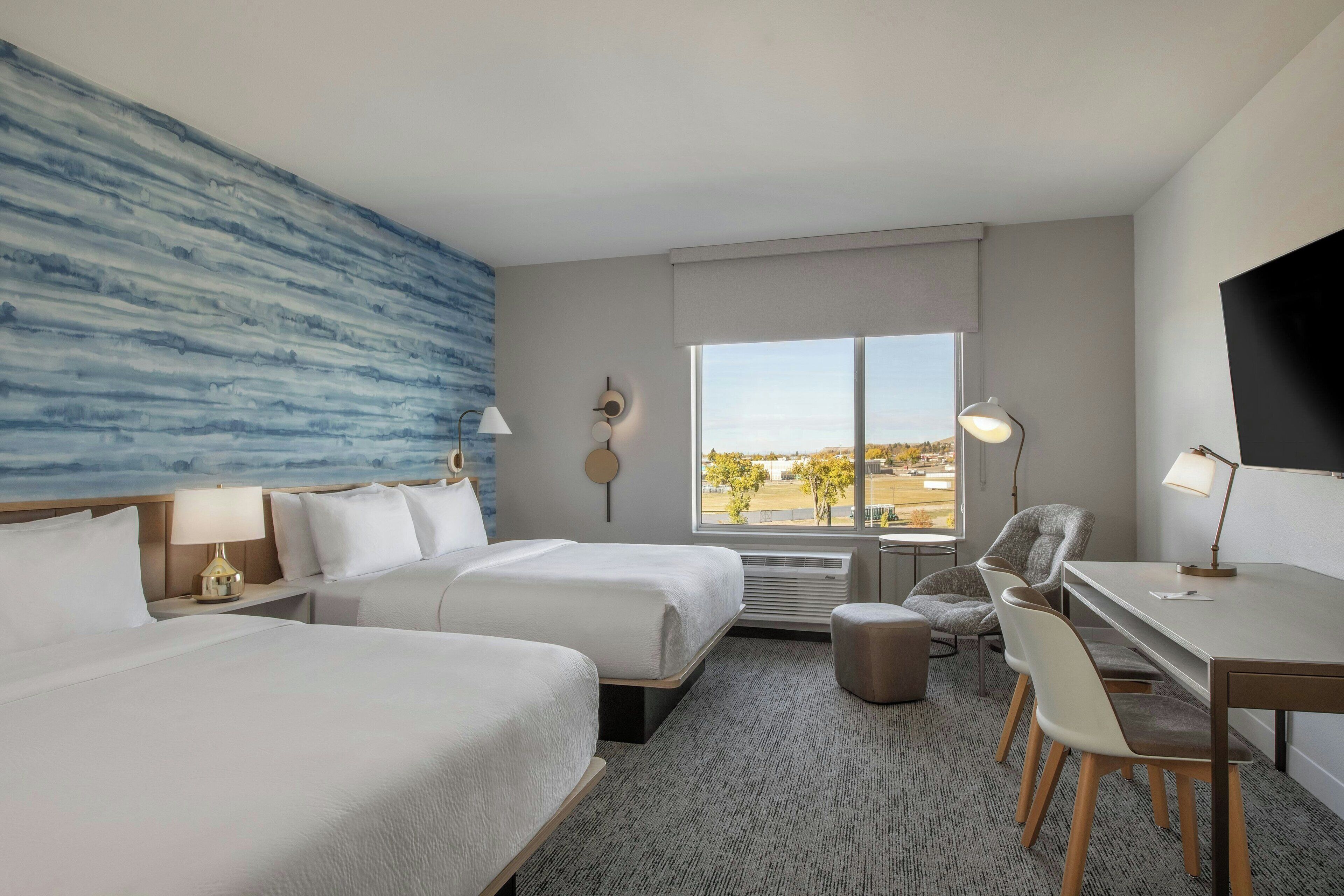 開放式客房, 2 張加大雙人床 | 免費無線上網