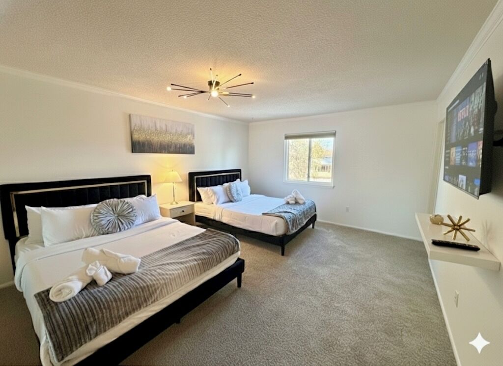 5 bedrooms, desk, iron/ironing board, free WiFi