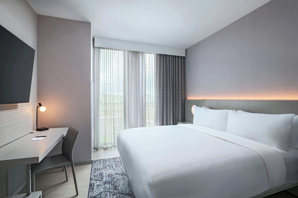 In-room safe, desk, laptop workspace, iron/ironing board